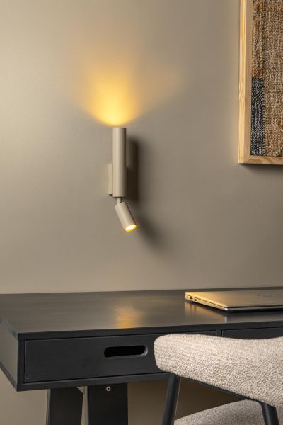 Lucide OTIMO - Wall spotlight / Wall light - 2xGU10 - Taupe